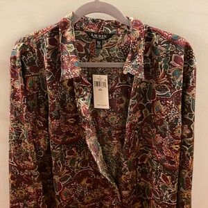 Lauren by Ralph Lauren patterned blouse
